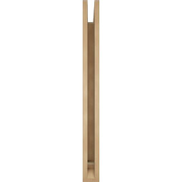 Ekena Millwork - BKTUR035X34X38MRC01RCPR - Timberthane Faux Wood Merced Style Bracket, Traditional Ends, 3 1/2"W x 34"D x 38"H, Primed Tan