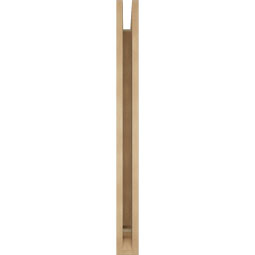 Ekena Millwork - BKTUR035X34X40MRC01RCPR - Timberthane Faux Wood Merced Style Bracket, Traditional Ends, 3 1/2"W x 34"D x 40"H, Primed Tan