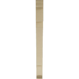 Ekena Millwork - BKTUR035X34X42MRC01RCPR - Timberthane Faux Wood Merced Style Bracket, Traditional Ends, 3 1/2"W x 34"D x 42"H, Primed Tan