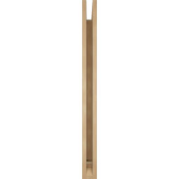 Ekena Millwork - BKTUR035X34X42MRC01RCPR - Timberthane Faux Wood Merced Style Bracket, Traditional Ends, 3 1/2"W x 34"D x 42"H, Primed Tan