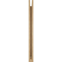 Ekena Millwork - BKTUR035X34X46MRC01RCPR - Timberthane Faux Wood Merced Style Bracket, Traditional Ends, 3 1/2"W x 34"D x 46"H, Primed Tan