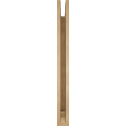 Ekena Millwork - BKTUR035X36X36MRC01RCPR - Timberthane Faux Wood Merced Style Bracket, Traditional Ends, 3 1/2"W x 36"D x 36"H, Primed Tan