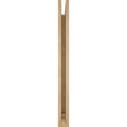 Ekena Millwork - BKTUR035X36X40MRC01RCPR - Timberthane Faux Wood Merced Style Bracket, Traditional Ends, 3 1/2"W x 36"D x 40"H, Primed Tan