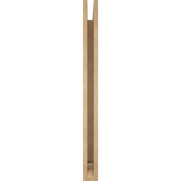Ekena Millwork - BKTUR035X36X42MRC01RCPR - Timberthane Faux Wood Merced Style Bracket, Traditional Ends, 3 1/2"W x 36"D x 42"H, Primed Tan