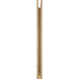 Ekena Millwork - BKTUR035X36X48MRC01RCPR - Timberthane Faux Wood Merced Style Bracket, Traditional Ends, 3 1/2"W x 36"D x 48"H, Primed Tan