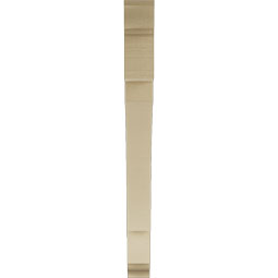 Ekena Millwork - BKTUR035X38X38MRC01RCPR - Timberthane Faux Wood Merced Style Bracket, Traditional Ends, 3 1/2"W x 38"D x 38"H, Primed Tan