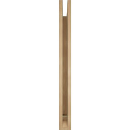 Ekena Millwork - BKTUR035X38X38MRC01RCPR - Timberthane Faux Wood Merced Style Bracket, Traditional Ends, 3 1/2"W x 38"D x 38"H, Primed Tan