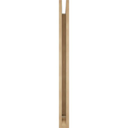 Ekena Millwork - BKTUR035X38X44MRC01RCPR - Timberthane Faux Wood Merced Style Bracket, Traditional Ends, 3 1/2"W x 38"D x 44"H, Primed Tan
