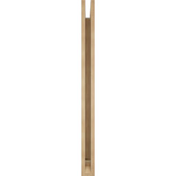 Ekena Millwork - BKTUR035X38X46MRC01RCPR - Timberthane Faux Wood Merced Style Bracket, Traditional Ends, 3 1/2"W x 38"D x 46"H, Primed Tan