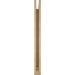 Ekena Millwork - BKTUR035X40X40MRC01RCPR - Timberthane Faux Wood Merced Style Bracket, Traditional Ends, 3 1/2"W x 40"D x 40"H, Primed Tan