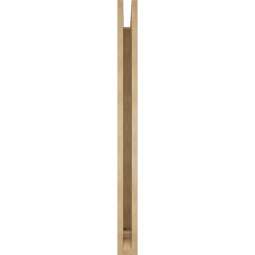 Ekena Millwork - BKTUR035X40X44MRC01RCPR - Timberthane Faux Wood Merced Style Bracket, Traditional Ends, 3 1/2"W x 40"D x 44"H, Primed Tan