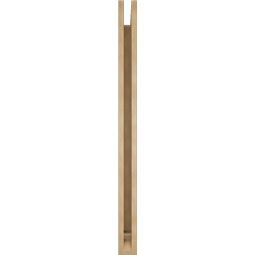 Ekena Millwork - BKTUR035X40X48MRC01RCPR - Timberthane Faux Wood Merced Style Bracket, Traditional Ends, 3 1/2"W x 40"D x 48"H, Primed Tan