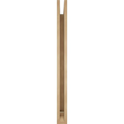 Ekena Millwork - BKTUR035X42X42MRC01RCPR - Timberthane Faux Wood Merced Style Bracket, Traditional Ends, 3 1/2"W x 42"D x 42"H, Primed Tan