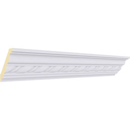 Ekena Millwork - MLD03X03X04CL - Endurathane Classic Twist Crown Moulding, 2 7/8"H x 2 3/4"P x 3 7/8"F x 94 1/2"L, (1 5/8" Repeat), Factory Primed