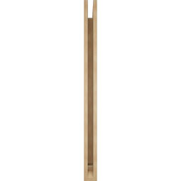 Ekena Millwork - BKTUR035X42X48MRC01RCPR - Timberthane Faux Wood Merced Style Bracket, Traditional Ends, 3 1/2"W x 42"D x 48"H, Primed Tan