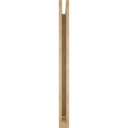 Ekena Millwork - BKTUR035X44X44MRC01RCPR - Timberthane Faux Wood Merced Style Bracket, Traditional Ends, 3 1/2"W x 44"D x 44"H, Primed Tan