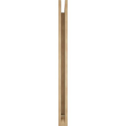 Ekena Millwork - BKTUR035X44X48MRC01RCPR - Timberthane Faux Wood Merced Style Bracket, Traditional Ends, 3 1/2"W x 44"D x 48"H, Primed Tan