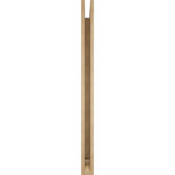 Ekena Millwork - BKTUR035X48X48MRC01RCPR - Timberthane Faux Wood Merced Style Bracket, Traditional Ends, 3 1/2"W x 48"D x 48"H, Primed Tan