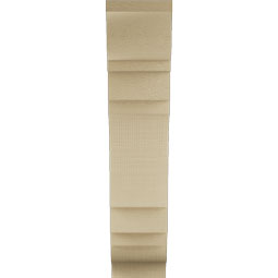 Ekena Millwork - BKTUR055X18X26MRC01RCPR - Timberthane Faux Wood Merced Style Bracket, Traditional Ends, 5 1/2"W x 18"D x 26"H, Primed Tan
