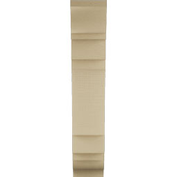 Ekena Millwork - BKTUR055X18X30MRC01RCPR - Timberthane Faux Wood Merced Style Bracket, Traditional Ends, 5 1/2"W x 18"D x 30"H, Primed Tan