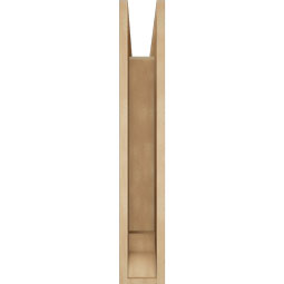 Ekena Millwork - BKTUR055X22X34MRC01RCPR - Timberthane Faux Wood Merced Style Bracket, Traditional Ends, 5 1/2"W x 22"D x 34"H, Primed Tan