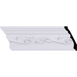 Ekena Millwork - MLD05X02X05VE - Endurathane Versailles Crown Moulding, 4 7/8"H x 2 1/2"P x 5 1/2"F x 94 1/2"L, (7 7/8" Repeat), Factory Primed