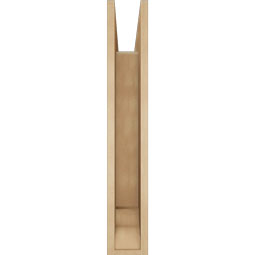 Ekena Millwork - BKTUR055X26X34MRC01RCPR - Timberthane Faux Wood Merced Style Bracket, Traditional Ends, 5 1/2"W x 26"D x 34"H, Primed Tan
