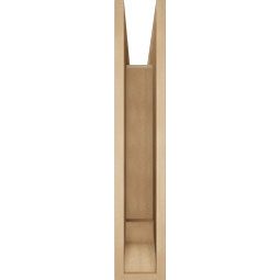 Ekena Millwork - BKTUR055X30X30MRC01RCPR - Timberthane Faux Wood Merced Style Bracket, Traditional Ends, 5 1/2"W x 30"D x 30"H, Primed Tan