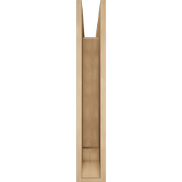 Ekena Millwork - BKTUR055X30X34MRC01RCPR - Timberthane Faux Wood Merced Style Bracket, Traditional Ends, 5 1/2"W x 30"D x 34"H, Primed Tan