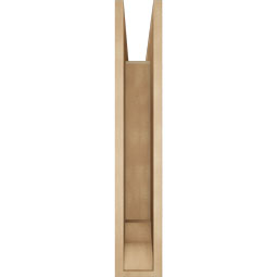 Ekena Millwork - BKTUR055X32X32MRC01RCPR - Timberthane Faux Wood Merced Style Bracket, Traditional Ends, 5 1/2"W x 32"D x 32"H, Primed Tan