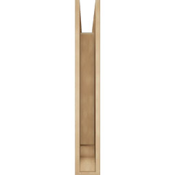 Ekena Millwork - BKTUR055X32X38MRC01RCPR - Timberthane Faux Wood Merced Style Bracket, Traditional Ends, 5 1/2"W x 32"D x 38"H, Primed Tan