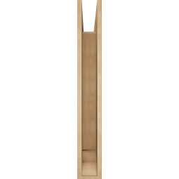Ekena Millwork - BKTUR055X32X40MRC01RCPR - Timberthane Faux Wood Merced Style Bracket, Traditional Ends, 5 1/2"W x 32"D x 40"H, Primed Tan