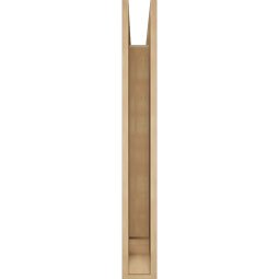 Ekena Millwork - BKTUR055X32X44MRC01RCPR - Timberthane Faux Wood Merced Style Bracket, Traditional Ends, 5 1/2"W x 32"D x 44"H, Primed Tan