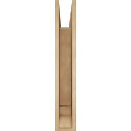 Ekena Millwork - BKTUR055X34X34MRC01RCPR - Timberthane Faux Wood Merced Style Bracket, Traditional Ends, 5 1/2"W x 34"D x 34"H, Primed Tan