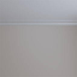 Ekena Millwork - MLD02X02X03ED - Endurathane Edinburgh Roped Crown Moulding, 2 1/4"H x 2 3/8"P x 3 1/4"F x 94 1/2"L, (1/2" Repeat), Factory Primed