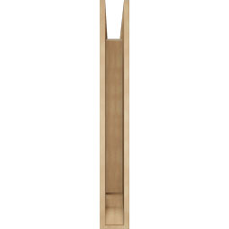 Ekena Millwork - BKTUR055X34X42MRC01RCPR - Timberthane Faux Wood Merced Style Bracket, Traditional Ends, 5 1/2"W x 34"D x 42"H, Primed Tan