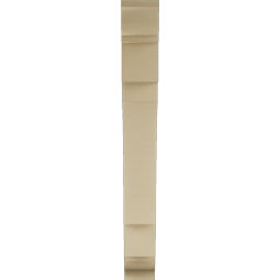Ekena Millwork - BKTUR055X34X46MRC01RCPR - Timberthane Faux Wood Merced Style Bracket, Traditional Ends, 5 1/2"W x 34"D x 46"H, Primed Tan