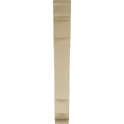 Ekena Millwork - BKTUR055X36X44MRC01RCPR - Timberthane Faux Wood Merced Style Bracket, Traditional Ends, 5 1/2"W x 36"D x 44"H, Primed Tan