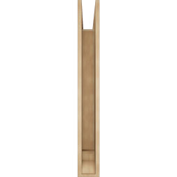 Ekena Millwork - BKTUR055X40X44MRC01RCPR - Timberthane Faux Wood Merced Style Bracket, Traditional Ends, 5 1/2"W x 40"D x 44"H, Primed Tan