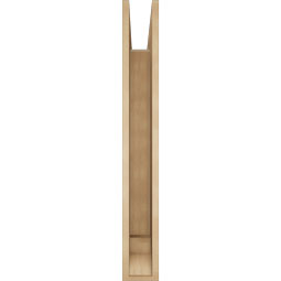 Ekena Millwork - BKTUR055X42X42MRC01RCPR - Timberthane Faux Wood Merced Style Bracket, Traditional Ends, 5 1/2"W x 42"D x 42"H, Primed Tan