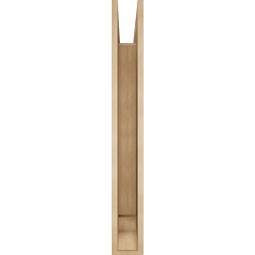 Ekena Millwork - BKTUR055X44X44MRC01RCPR - Timberthane Faux Wood Merced Style Bracket, Traditional Ends, 5 1/2"W x 44"D x 44"H, Primed Tan