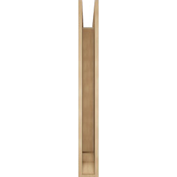 Ekena Millwork - BKTUR055X44X48MRC01RCPR - Timberthane Faux Wood Merced Style Bracket, Traditional Ends, 5 1/2"W x 44"D x 48"H, Primed Tan