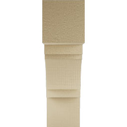 Ekena Millwork - BKTURMRC44 - Timberthane Rough Cedar Faux Wood Merced Block Bracket