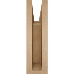 Ekena Millwork - BKTURMRC44 - Timberthane Rough Cedar Faux Wood Merced Block Bracket