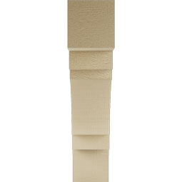 Ekena Millwork - BKTURMRC44 - Timberthane Rough Cedar Faux Wood Merced Block Bracket