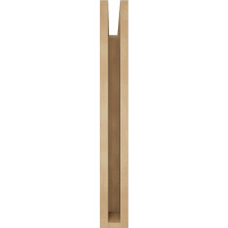 Ekena Millwork - BKTUR035X20X28MRC05RCPR - Timberthane Faux Wood Merced Style Bracket, Block Ends, 3 1/2"W x 20"D x 28"H, Primed Tan