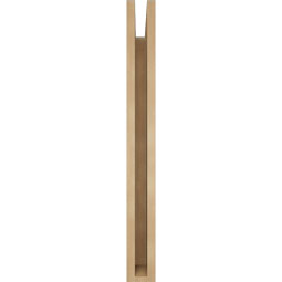 Ekena Millwork - BKTUR035X26X34MRC05RCPR - Timberthane Faux Wood Merced Style Bracket, Block Ends, 3 1/2"W x 26"D x 34"H, Primed Tan