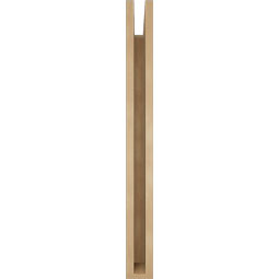 Ekena Millwork - BKTUR035X28X36MRC05RCPR - Timberthane Faux Wood Merced Style Bracket, Block Ends, 3 1/2"W x 28"D x 36"H, Primed Tan
