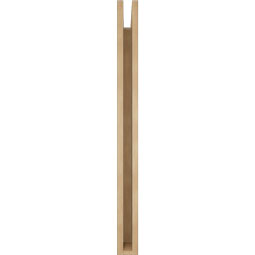 Ekena Millwork - BKTUR035X30X42MRC05RCPR - Timberthane Faux Wood Merced Style Bracket, Block Ends, 3 1/2"W x 30"D x 42"H, Primed Tan