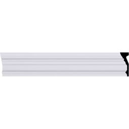 Ekena Millwork - SAMPLE-MLD05X02X08SE - SAMPLE - Endurathane Seville Moulding, 5 1/2"H x 2"P x 6"F x 12"L, Factory Primed